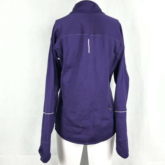 Nike Dri-Fit Sweatshirt Jacket Womens Sz M Purple Livestrong Full Zip Athletic - Picture 3 of 11